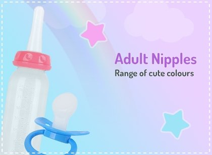 Nipples for bottles (Adult baby)