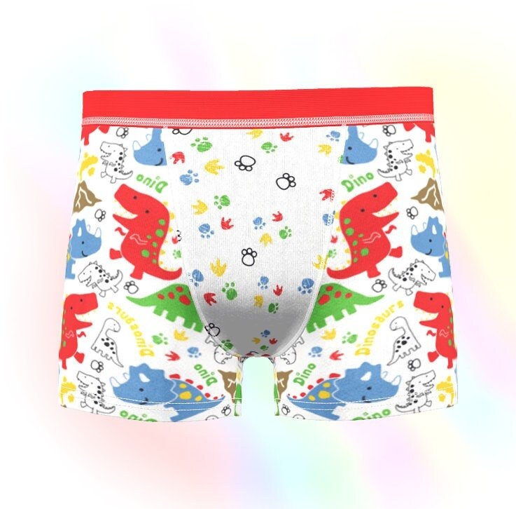 Adult ABDL Dinosaur Boxer Briefs - Dino Underwear - PaddedPawzUK