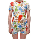 Adult ABDL Dinosaur Shirt + Boxers + Bandana Combo - Dino ABDL Clothing Set agere ddlb - PaddedPawzUK