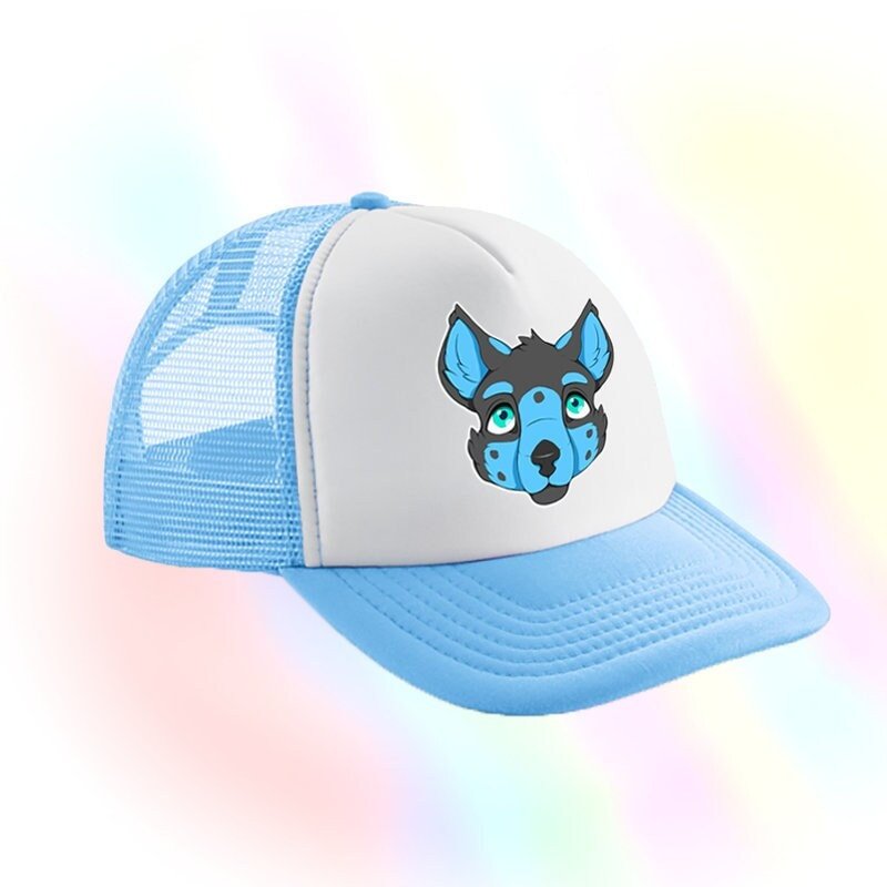 Adult Cap - Light Blue Puppy - Pet-Play Hat - PaddedPawzUK