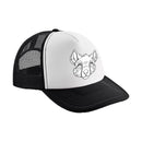 Adult Cap - White/Black Puppy - Pet-Play Hat - PaddedPawzUK
