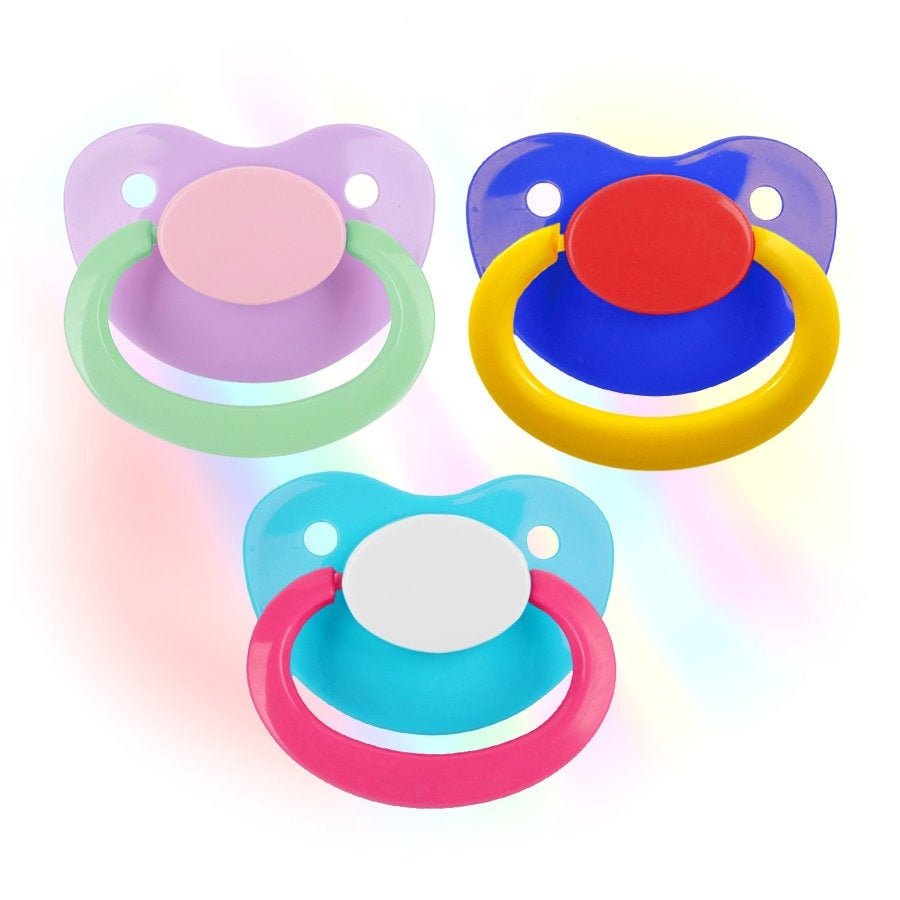 Adult Pacifier - Mixed Colours - ABDL Dummy - PaddedPawzUK