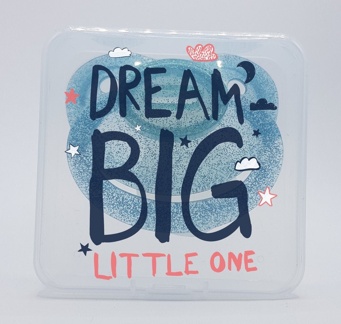 Adult Pacifier Storage Box and ABDL Dummy - Dream Big - PaddedPawzUK