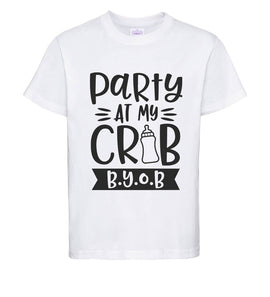 Adult T-Shirt - Crib Party - ABDL Shirt - PaddedPawzUK