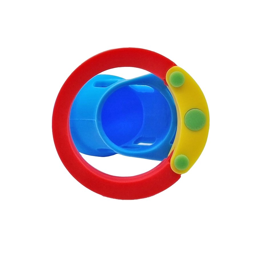 Chastity Cage Silicone V2 - Multicolour Small Male Lock Device Abdl (Blue Yellow Red) Fetish - PaddedPawzUK