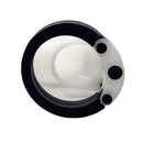 Chastity Cage Silicone V8 - Multicolour Small Male Lock Device Kink (White Black) Fetish - PaddedPawzUK