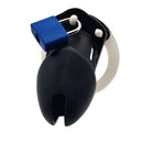Chastity Cage Silicone V9 - Multicolour Small Male Lock Device Kink (Black White) Fetish - PaddedPawzUK