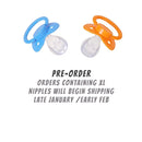PRE-ORDER - Adult Gagging Nipples - ABDL XL Silicone Nipple - Extra Large Dummy Teat Agere - PaddedPawzUK